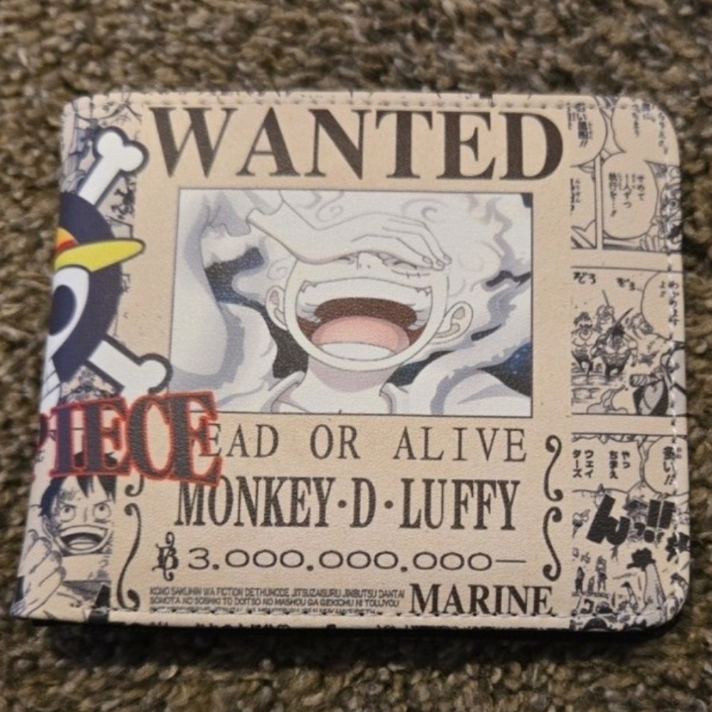 New one piece anime manga leather wallet